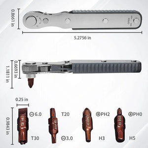 Bidirectional Ratchet Screwdriver Set