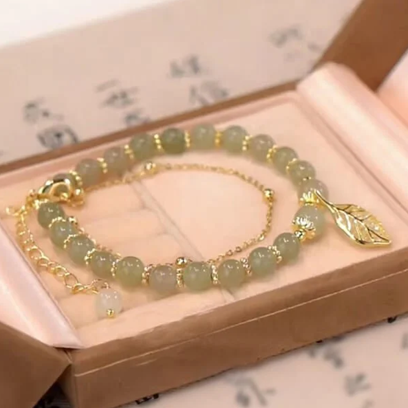 Hetian Jade Leaf Bracelets