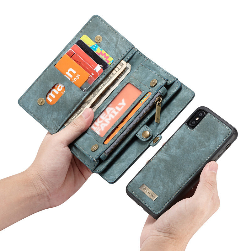 2 in 1 Magnetic Wallet Detachable Case for Phone