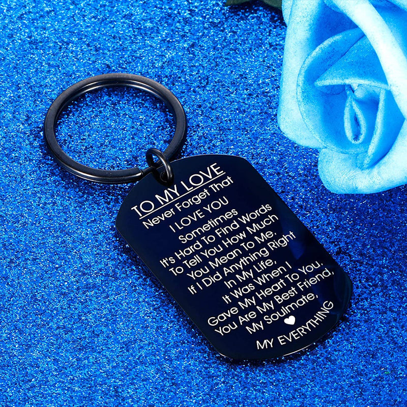 To My Love Keychain