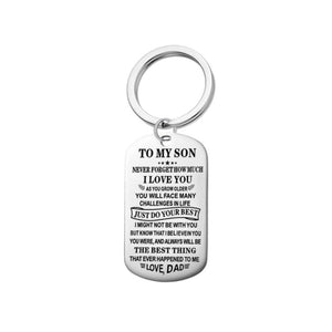 To My Son- Keychain or Necklace