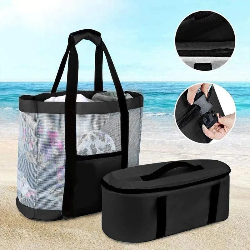 2-in-1 Portable Detachable Mesh Carry Case