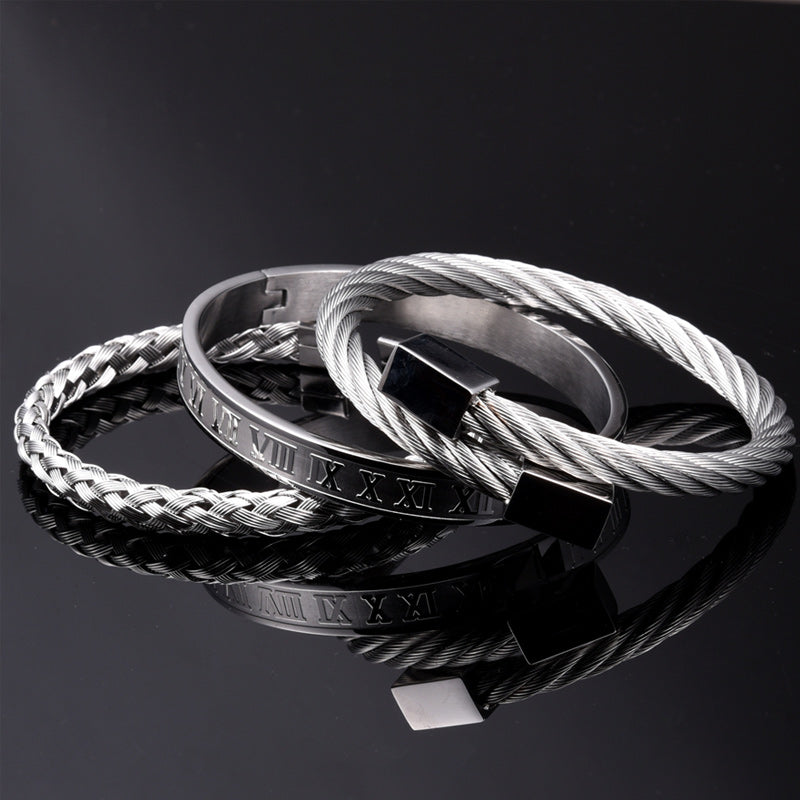 Woven Stainless Steel Bracelet
