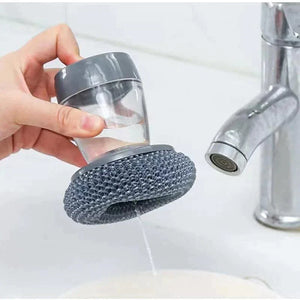 Kitchen Soap Press Dispensing Palm Brush