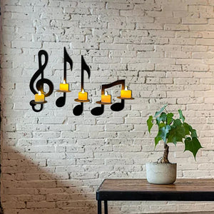 🔥Black Music Note Wall Sconce💡