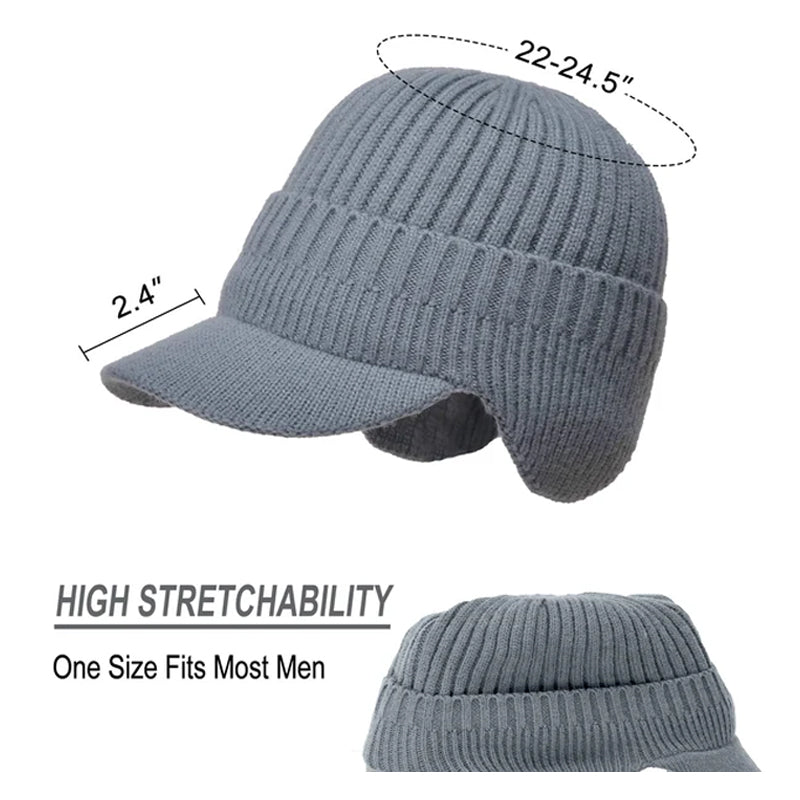 Elastic Warm Ear Protection Knitted Hat