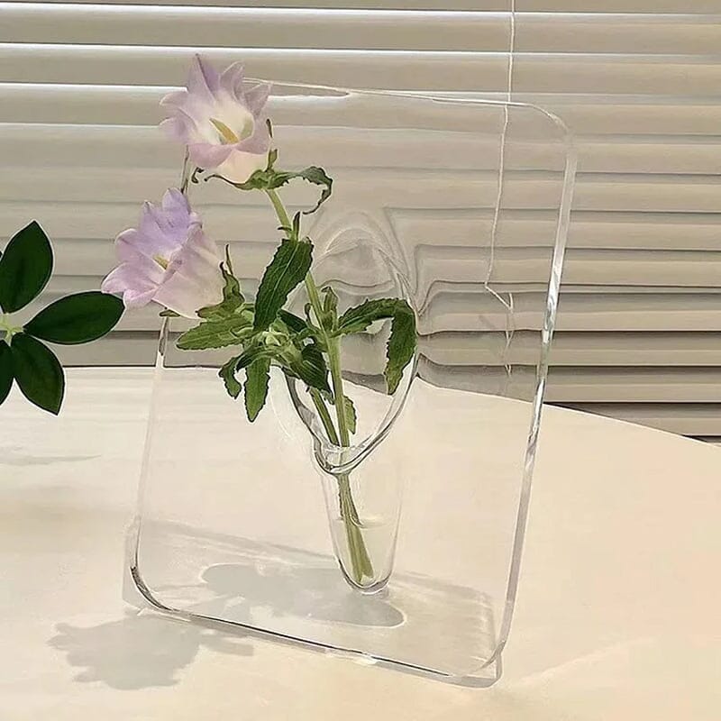 Photo Frame Vase Desktop Flower Arrangement Ornament