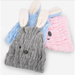 Super absorbent rabbit ear dry hair cap