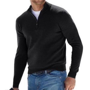 Men's Basic Zipped Sweater