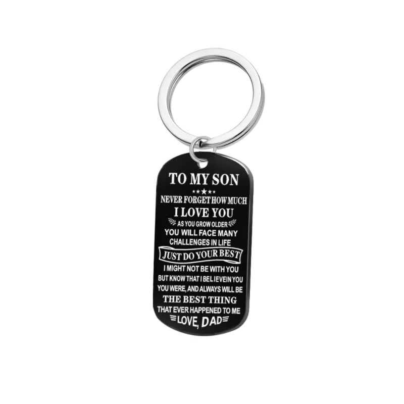 To My Son- Keychain or Necklace