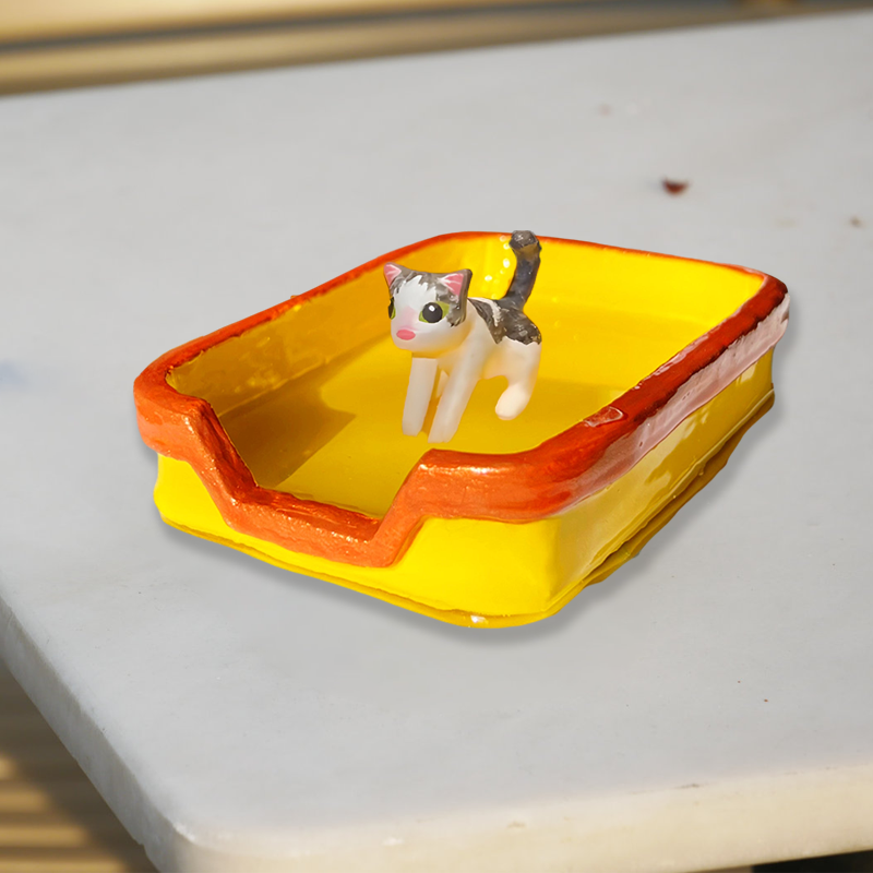 Cat Litter Ashtray (Neon Tab)