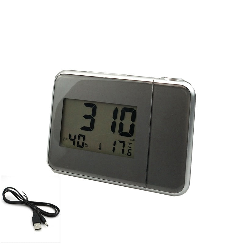 Rotating Projection Color Screen Temperature Electronic Clock