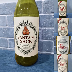 🎄Christmas Funny Novelty Bottle Labels(5PCS)