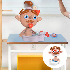 Interesting face-to-face pranks parent-child interaction tricky toy