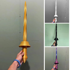 3D Printed Retractable Spiral Sword