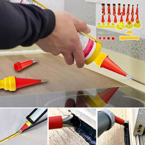 V-shaped Nozzle Design Easy Caulking Finisher Set