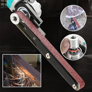 Angle grinder modified belt sander