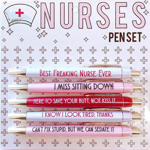 💖Funny Nurses Pens Set(set of 5)