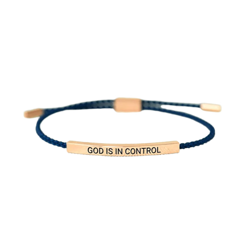 God Is In Control Tube Bracelet