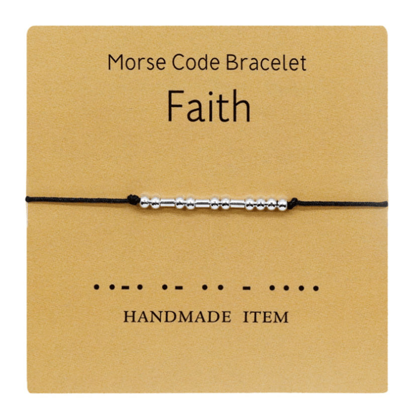 Funny Morse Code Couple Bracelet