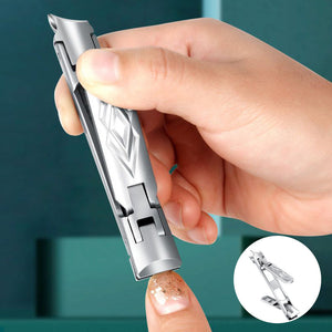 Travel Double Head Curved and Bevel Trimmer For Toenail Fingernail