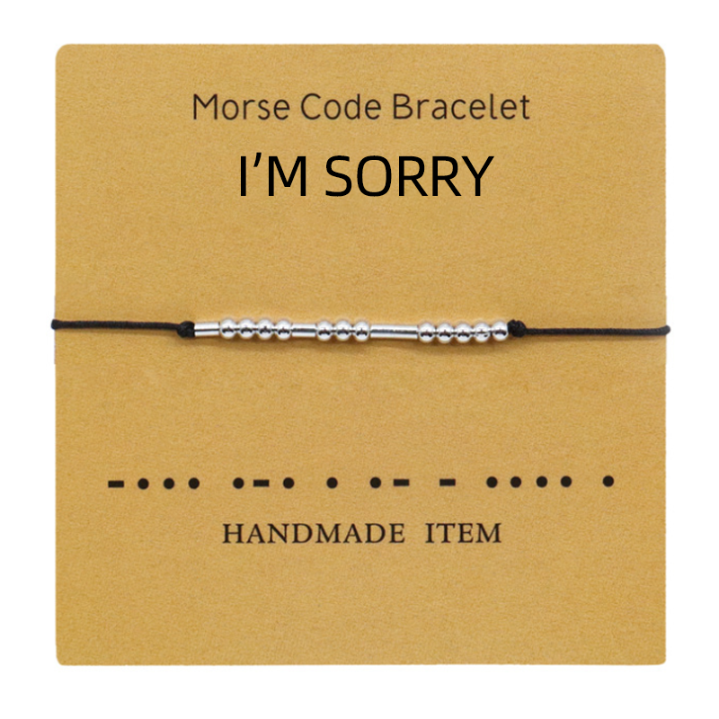 Morse Code Couple Bracelet