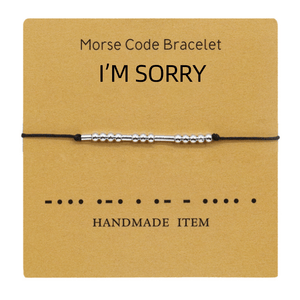 Funny Morse Code Couple Bracelet