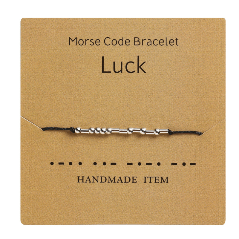 Funny Morse Code Couple Bracelet