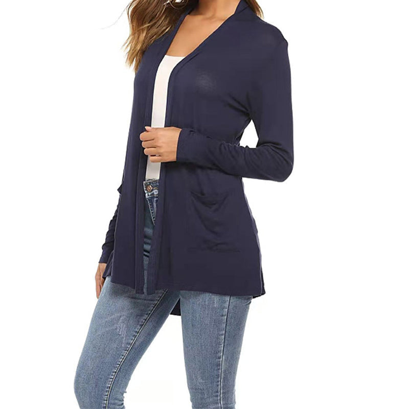 Women's Casual Lightweight Open Front Long Sleeve Cardigans